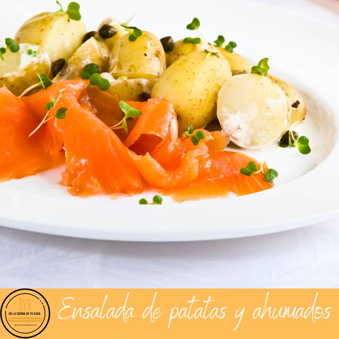 ensalada de patatas y ahumados
