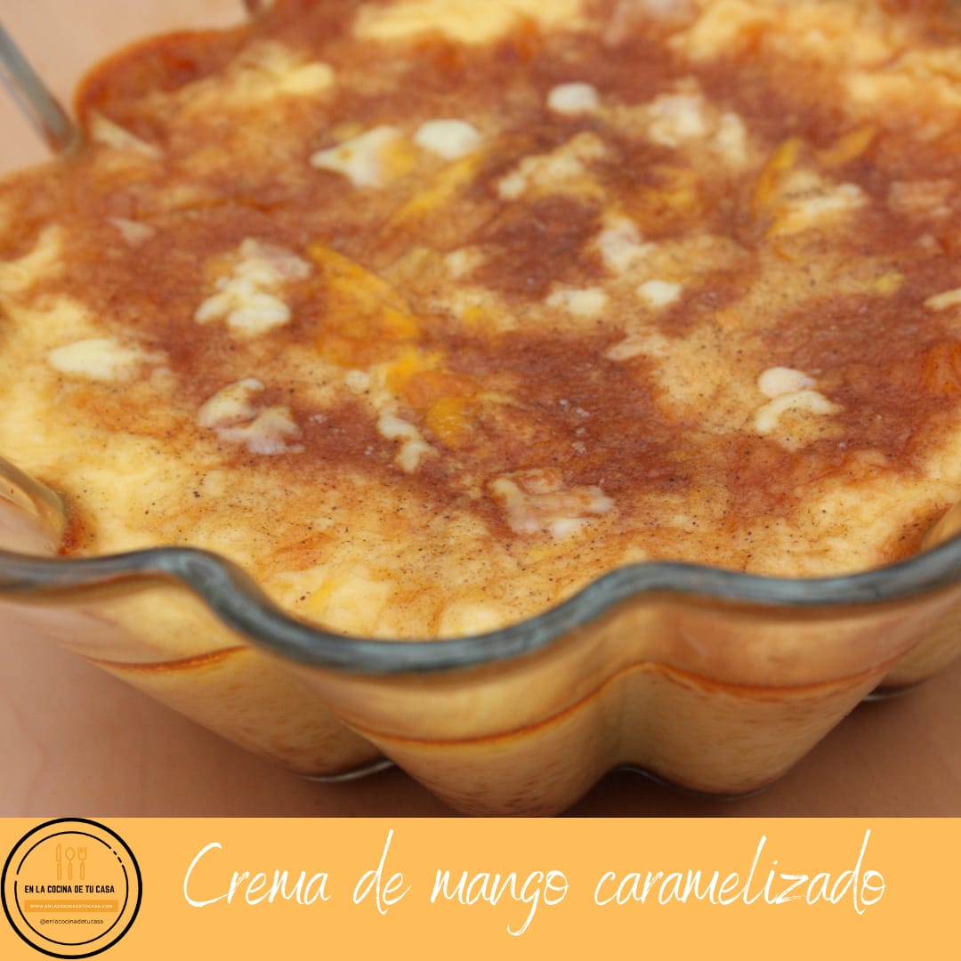 Crema de mango caramelizada