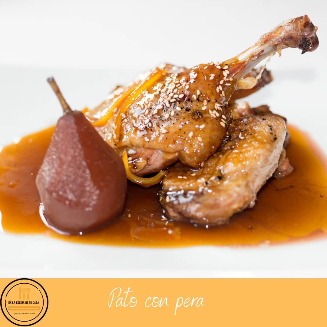 Pato con pera