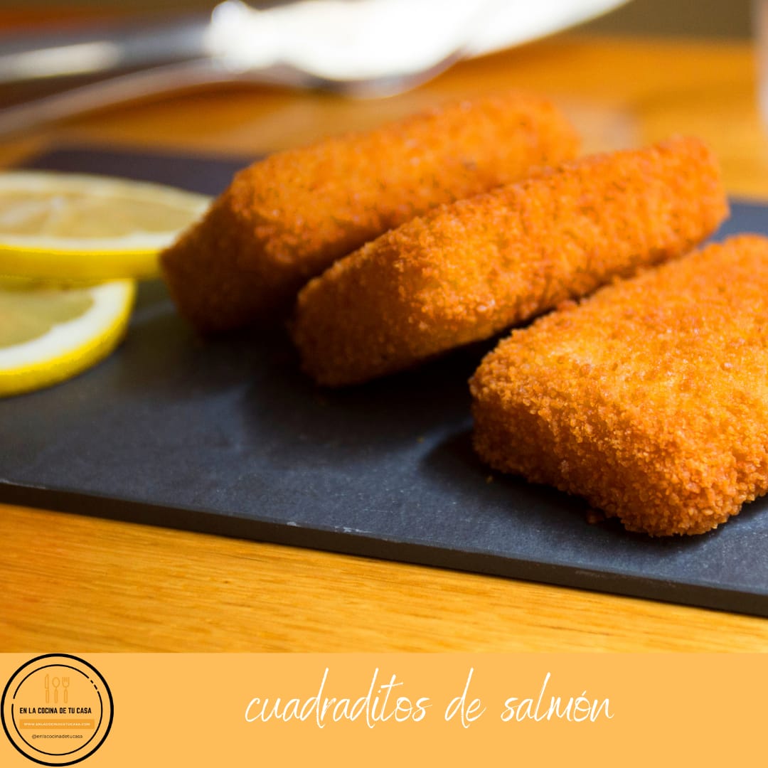 Cuadraditos de salmón